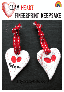 Arty Crafty Kids - Clay Heart Fingerprint Keepsake