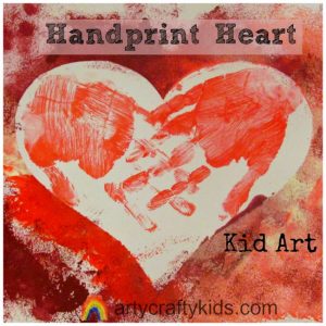 Arty Crafty Kids - Handprint Heart Kid Art