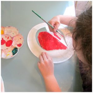 Arty Crafty Kids - Art and Craft Ideas - Paper Plate Heart Crown