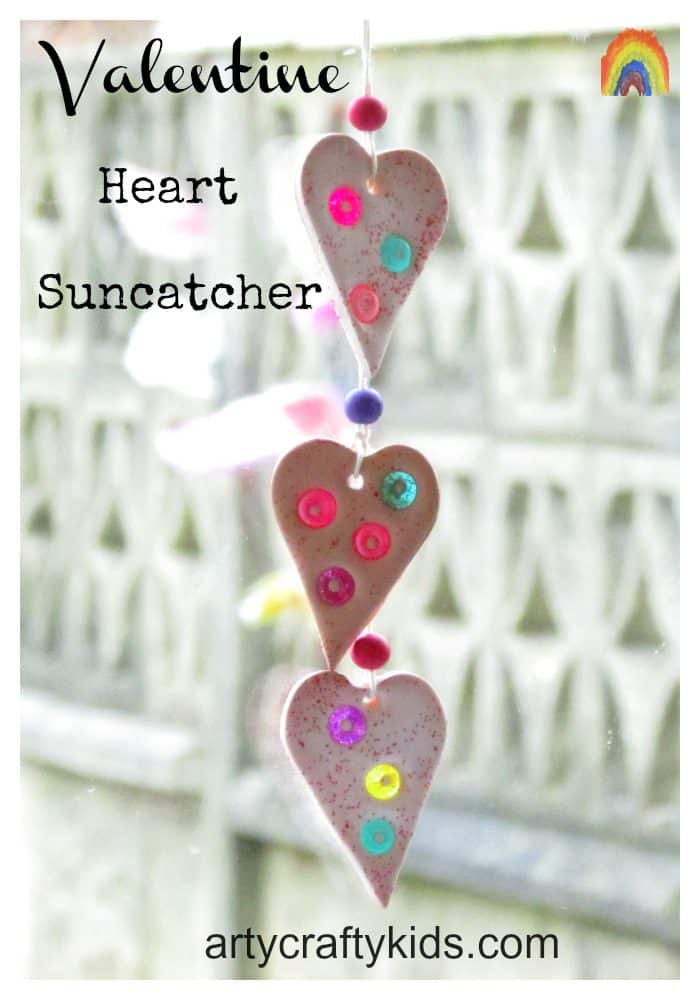 valentine heart suncatcher