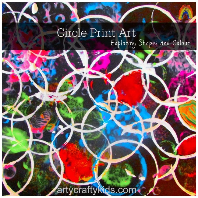Circle Print Art - Arty Crafty Kids