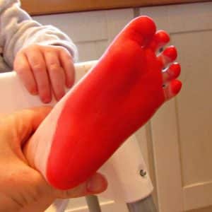 Arty Crafty Kids - Art - Footprint Ladybird Keepsake