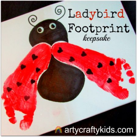 Arty Crafty Kids - Arty Crafty Kids - Footprint Ladybird Keepsake