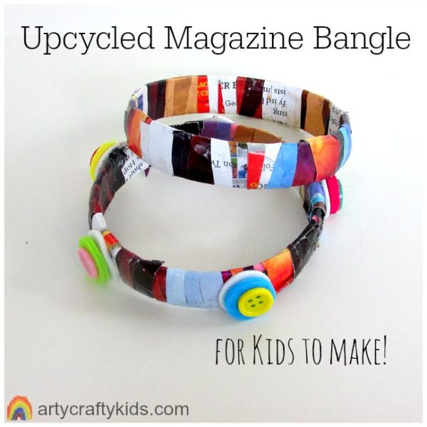 Arty Crafty Kids - Craft - Upcycled Magazine Bangle