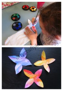 Arty Crafty Kids - Art - Watercolour Flower Card 