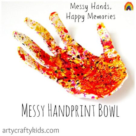 Arty Crafty Kids - Messy Handprint Bowl