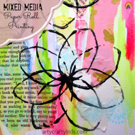 Arty Crafty Kids - Art - Mixed Media Paper Roll Printing