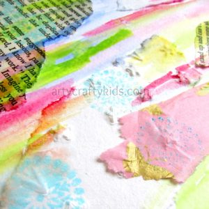 Arty Crafty Kids - Art - Mixed Media Paper Roll Printing