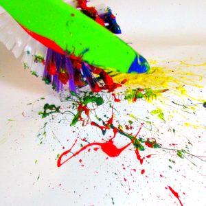 Arty Crafty Kids - Splat Painting - Process Art for Kids