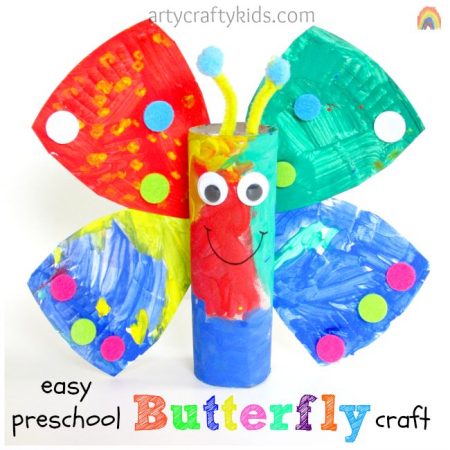 Arty Crafty Kids - Easy Preschool Butterfly Craft