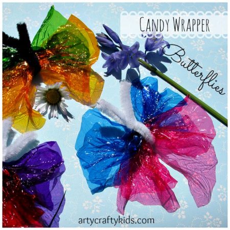 Arty Crafty Kids - Candy Wrapper Butterflies