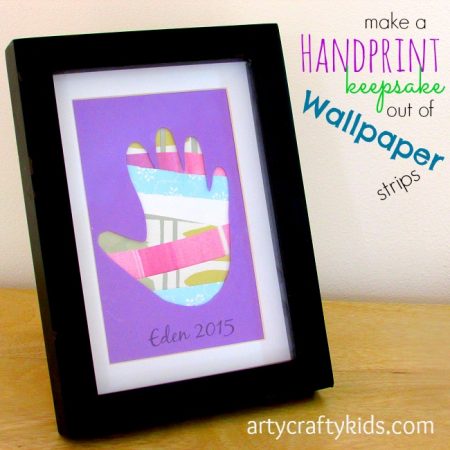 Arty Crafty Kids - Wallpaper Handprint Collage