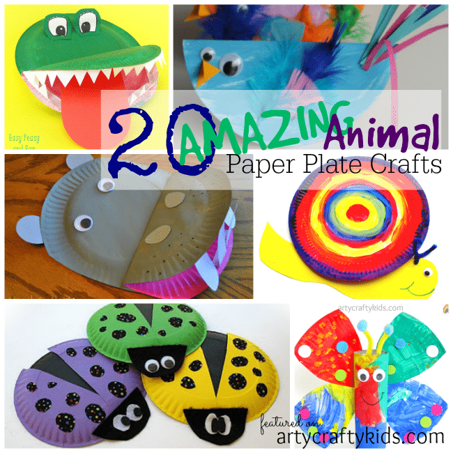 Arty Crafty Kids - Kid Craft - 20 Amazing Animal Paper Plate Crafts