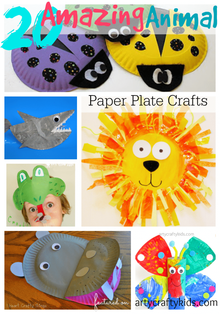 Arty Crafty Kids - Kids Craft - 20 Amazing Animal Paper Plate Crafts