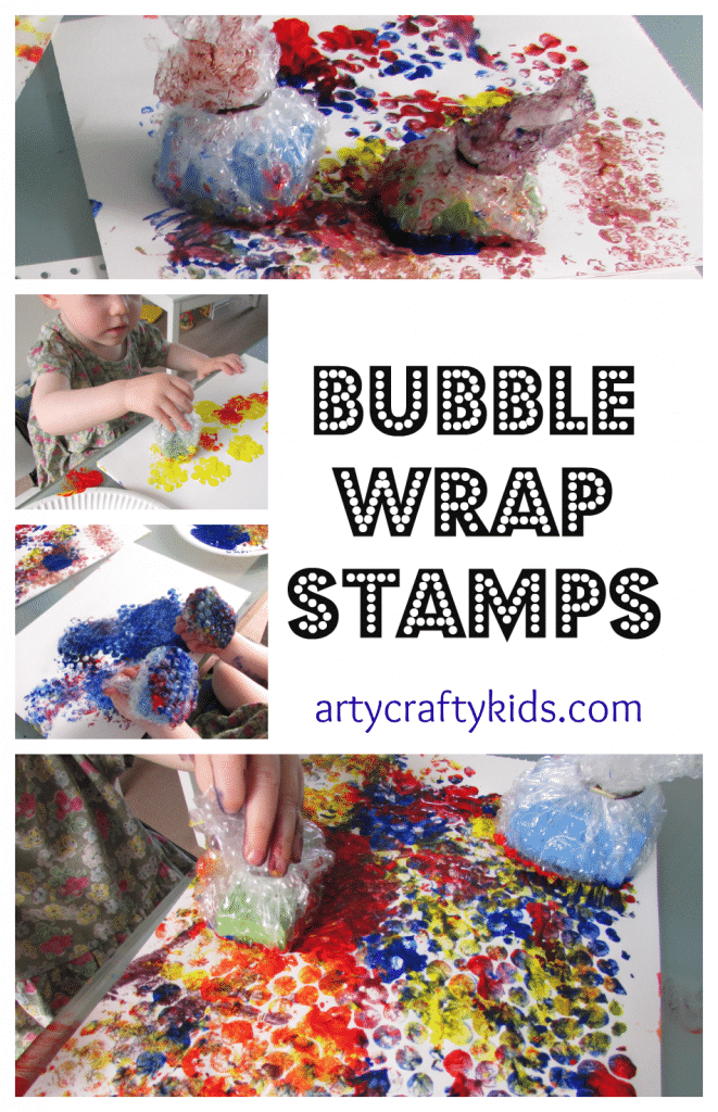 Arty Crafty Kids - Art - Bubble Wrap Stamps