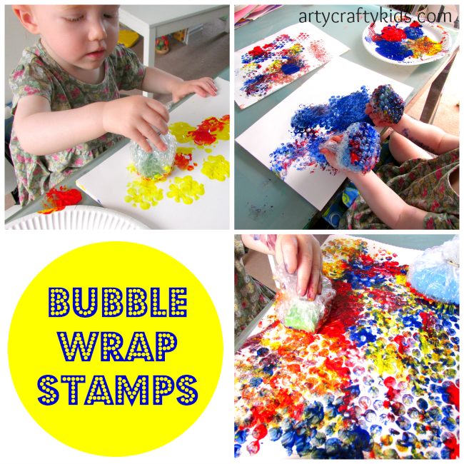 Arty Crafty Kids - Art - Bubble Wrap Stamps