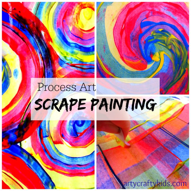 Arty Crafty Kids - Art - Scrape Painting