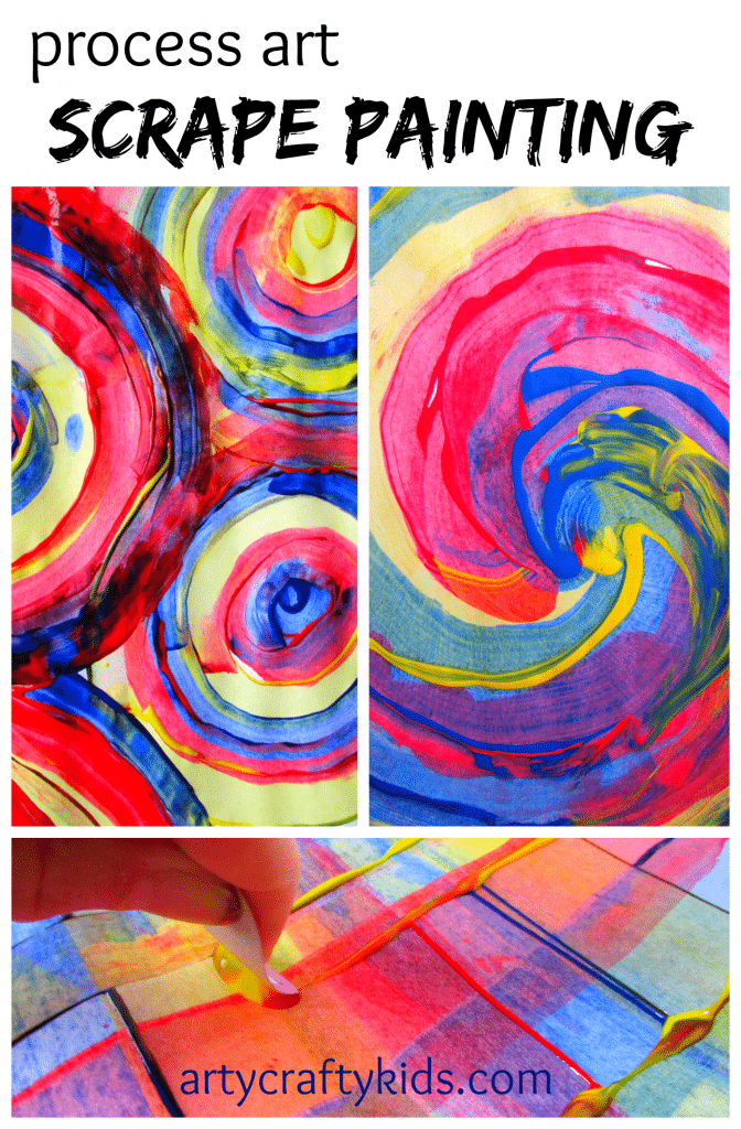 Arty Crafty Kids - Art - Scrape Painting