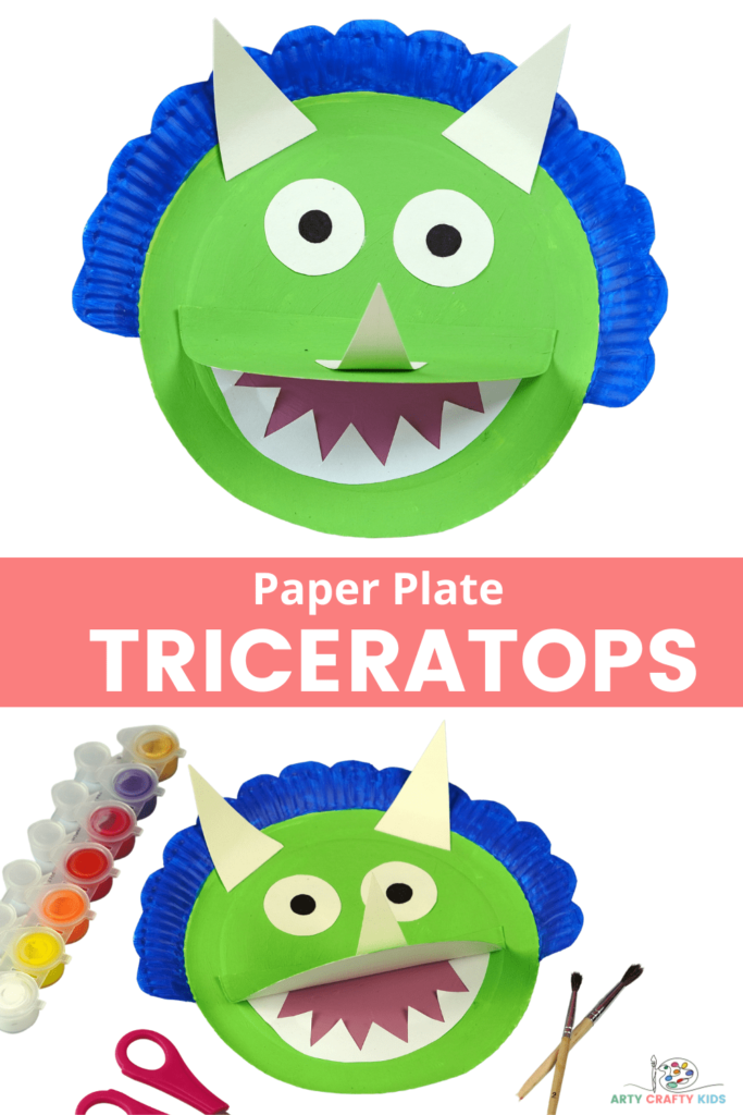 Learn how to make a paper plate dinosaur with our paper plate triceratops tutorial. A fun and easy dinosaur craft that will inspire creativity.