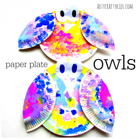 Arty Crafty Kids - Craft - Craft for Kids - Paper Plate Owl