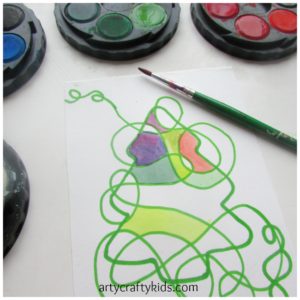 Arty Crafty Kids - Art - Art and Craft Ideas for Kids - Christmas Doodle Art 