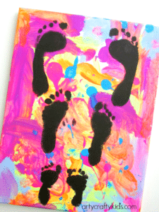 Arty Crafty Kids - Art - Art Ideas for Kids - Footprint Canvas
