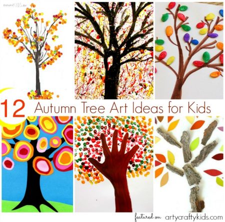 Arty Crafty Kids - Art - Art Ideas for Kids - 12 Autumn Tree Art Ideas for Kids