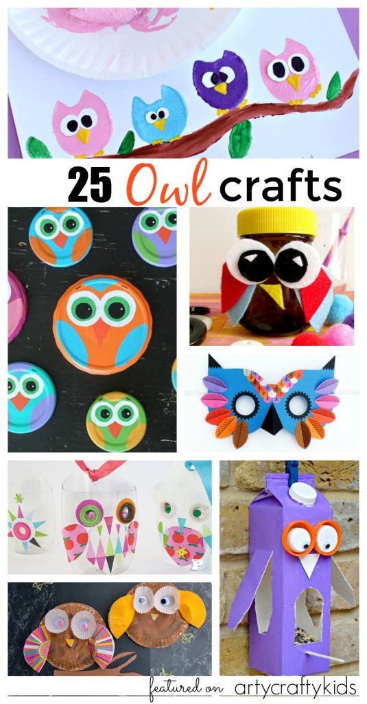 20+ Owl Crafts for Kids of All Ages - Happiness is Homemade
