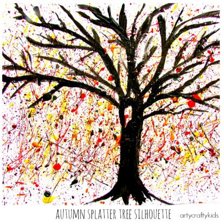 Arty Crafty Kids - Art - Art Ideas for Kids - Autumn Splatter Tree
