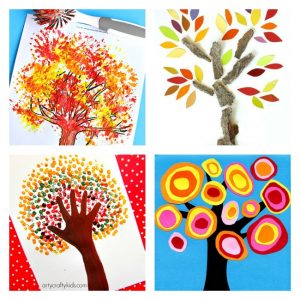 Arty Crafty Kids - Art - Art Ideas for Kids - 12 Autumn Tree Art Ideas for Kids