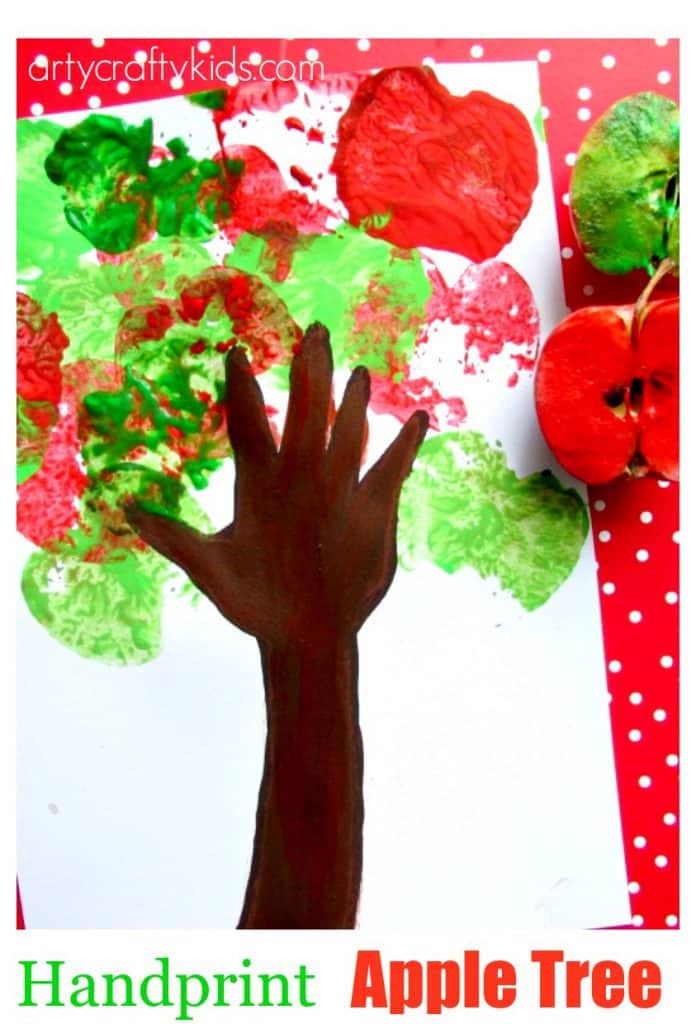 Arty Crafty Kids - Art - Art Ideas for Kids - Handprint Apple Tree