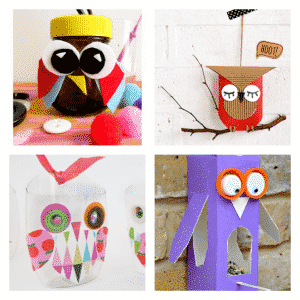 Arty Crafts Kids - Craft Ideas for Kids - 25 Owl Crafts for Kids | Owl Craft Jar, Toilet Roll Owl, Plastic Bottle Owl, Juice Carton Owl Bird Feeder