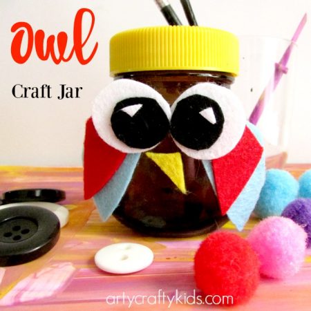 Arty Crafty Kids - Craft - Craft Ideas for Kids - Owl Craft Jar