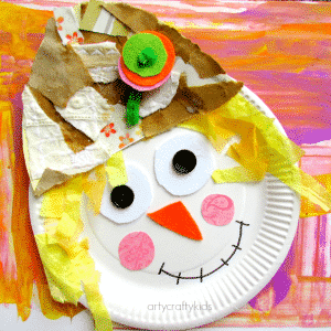 Arty Crafty Kids - Craft - Craft Ideas for Kids - Paper Plate Scarecrow