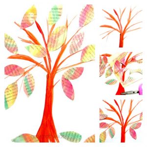 Arty Crafty Kids - Art - Autumn Crafts for Kids - Watercolour Autumn Tree