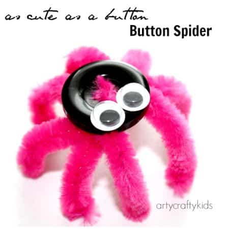 Arty Crafty Kids - Craft - Button Spider Easy Kid Craft