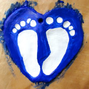 Arty Crafty Kids - Craft - Baby Footprint Keepsake - Clay Footprint Keepsake Craft