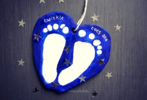 Arty Crafty Kids - Craft - Baby Footprint Keepsake - Clay Footprint Keepsake Craft