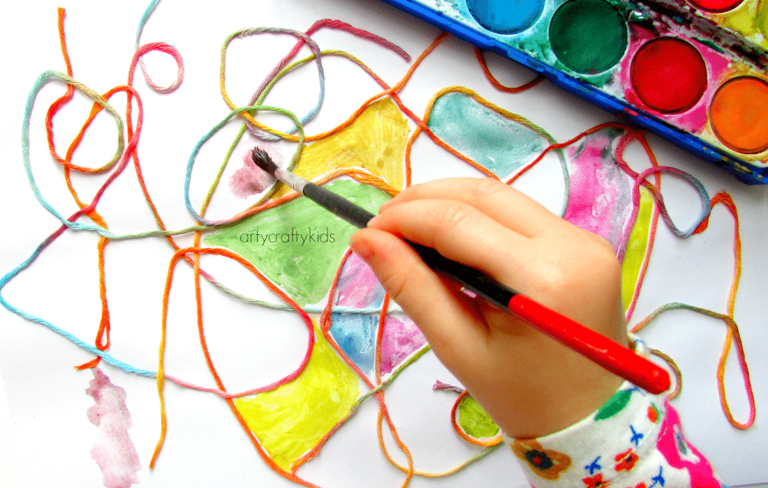 6. Yarn and Nail Polish Art for Kids - wide 9