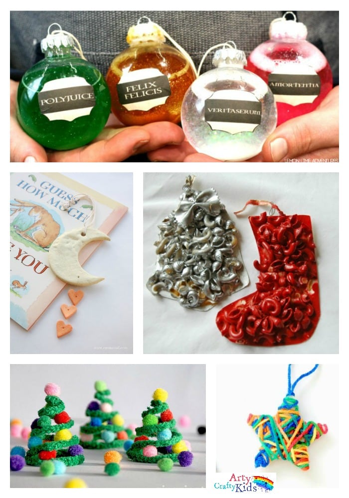 Arty Crafty Kids | 36 Awesome Christmas Ornaments - Fun to make and seasonably jolly kids crafts christmas ornaments, decorations and keepsakes