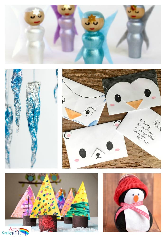 16 Easy Winter Crafts for Kids - Arty Crafty Kids - Winter Crafting Fun