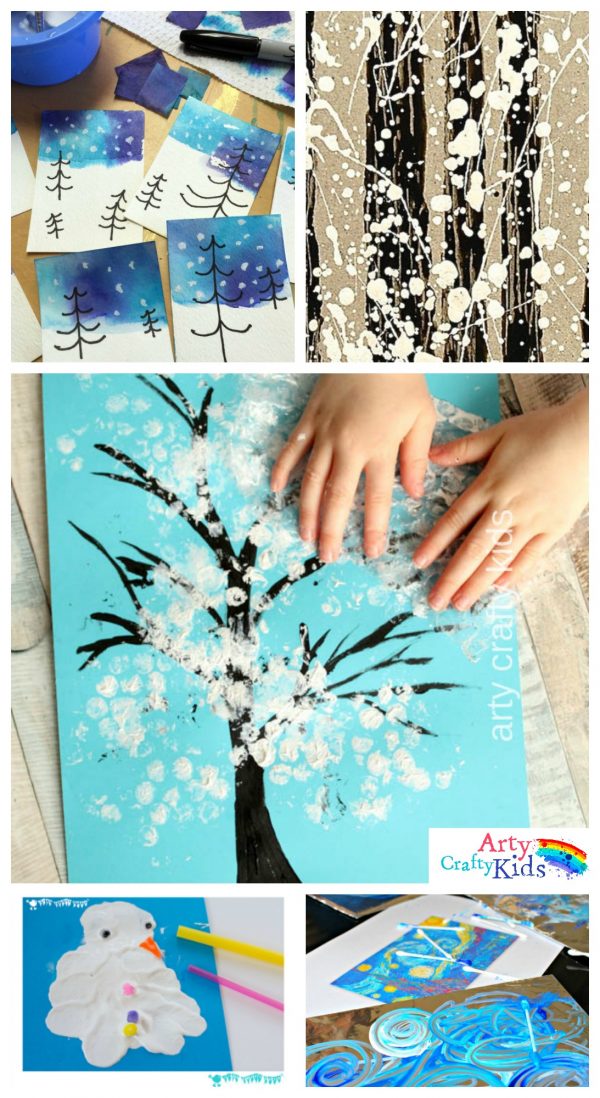 14 Wonderful Winter Art Projects For Kids Arty Crafty Kids Kids Crafts