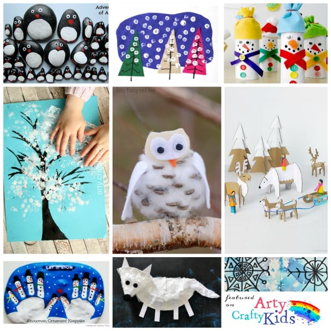 16 Easy Winter Crafts for Kids - Arty Crafty Kids - Winter Crafting Fun