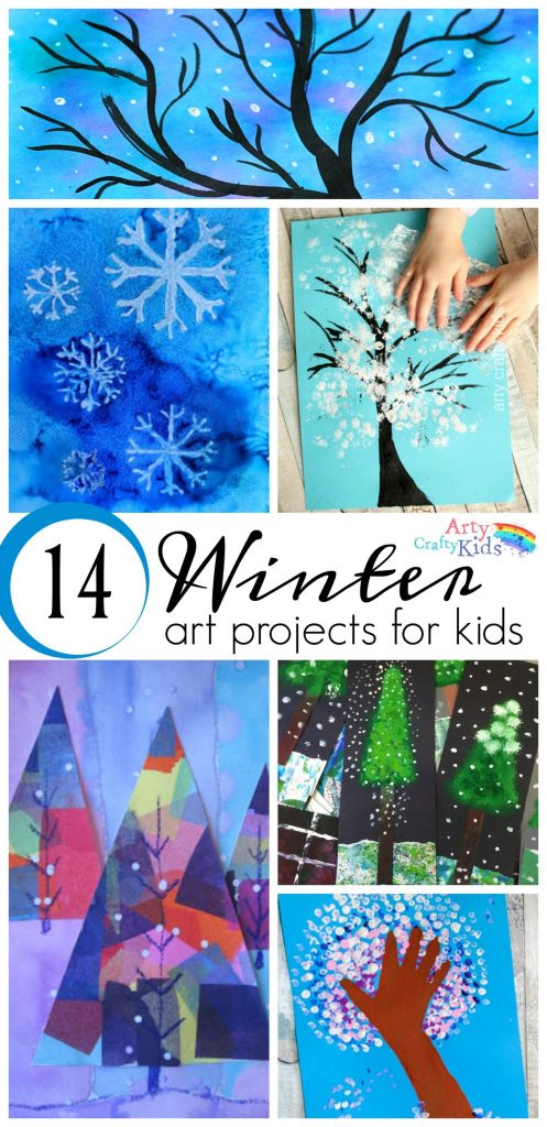 14 Wonderful Winter Art Projects for Kids - Arty Crafty Kids - Kids Crafts