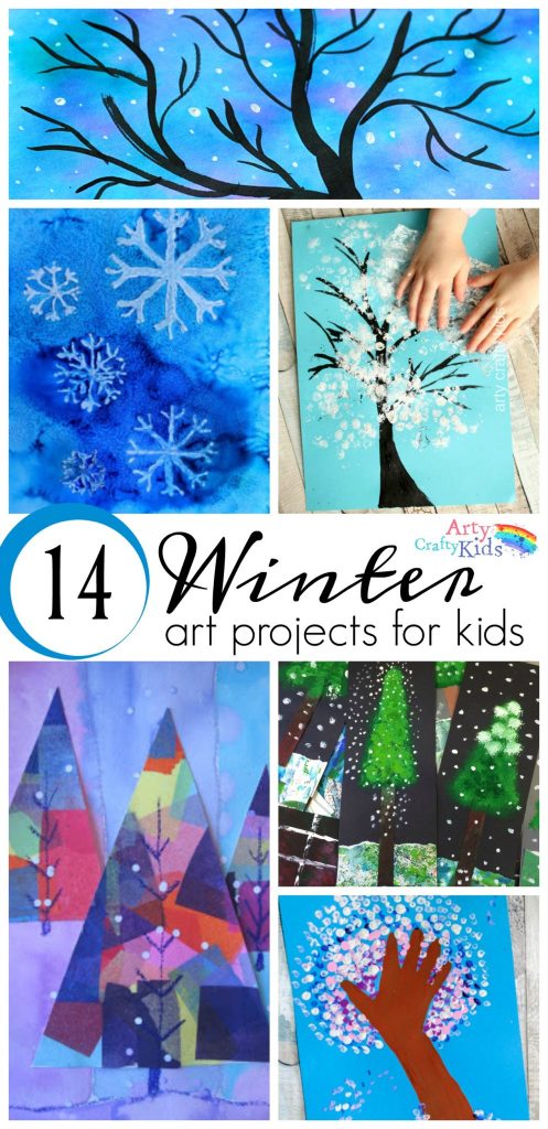 14 Wonderful Winter Art Projects for Kids | Arty Crafty ...