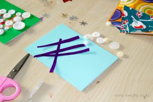 Arty Crafty Kids - Seasonal - Scrap Paper and Button DIY Christmas Cards