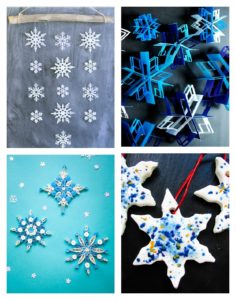 Arty Crafty Kids | Art | 12 Stunning Arty Crafty Snowflakes | A stunning collection of 12 Arty Crafty Snowflakes to try this Winter. Presenting a variety of techniques, from an easy winter craft to something more challenging for older kids!