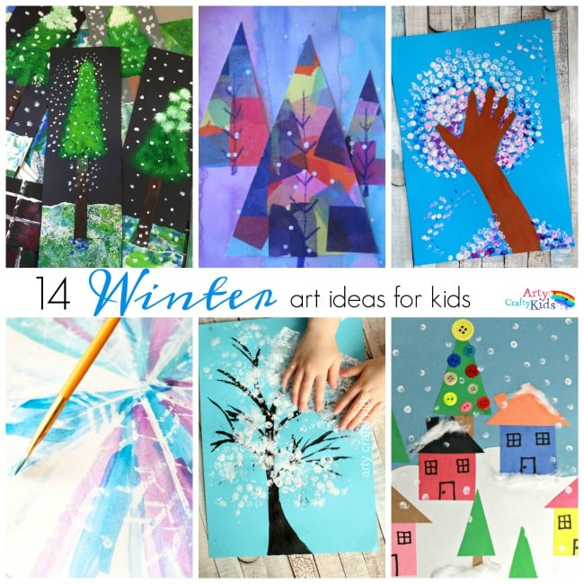 14 Wonderful Winter Art Projects For Kids Arty Crafty Kids Kids Crafts