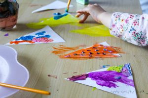 Arty Crafty Kids | Art | Colourful Woodland Tree Art