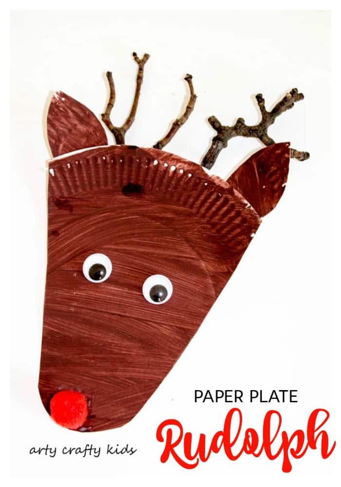 Paper Plate Reindeer Craft - Little Ladoo